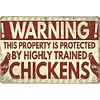 Warning - Vintage Metal Signs - 20*30cm