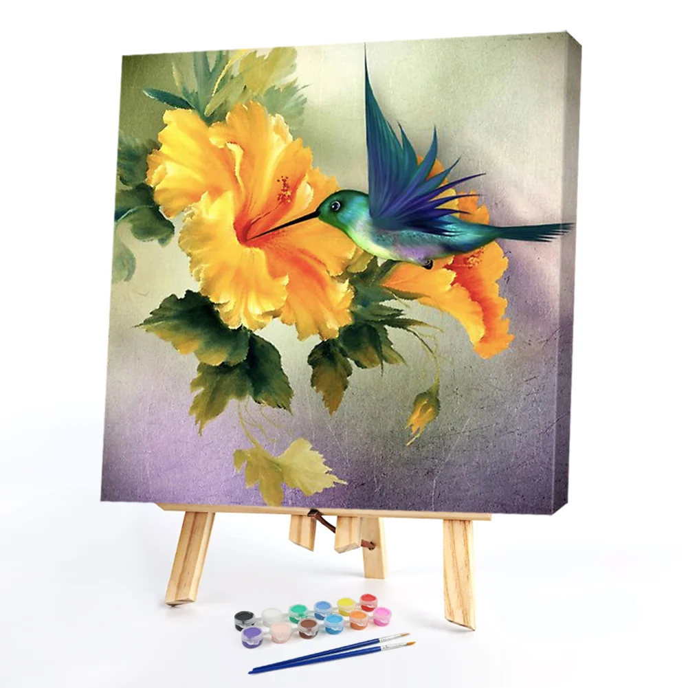 Flower And Bird - Paint By Numbers(20*20CM)