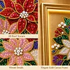 DIY Christmas Pearl Painting Lighted Wall Art ,Diamond Painting LED Picture with Inner Frame, Handmade Beaded Christmas Decor with Warm Glow Lights, Holiday Home Decoration Gift for Living Room Bedroom