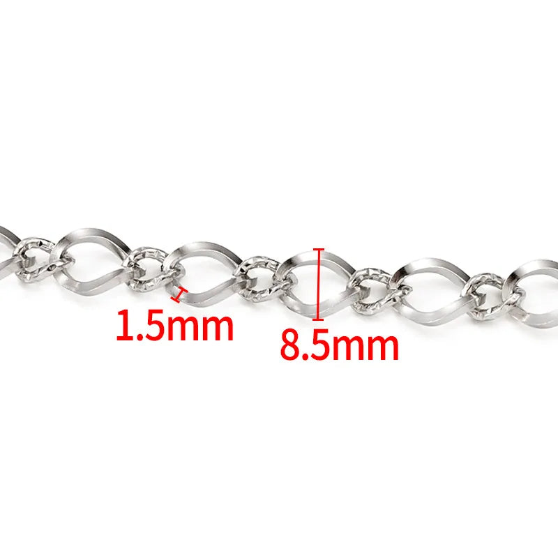 1 Piece 304 Stainless Steel 1m 5.5mm*1m Jewelry Accessories