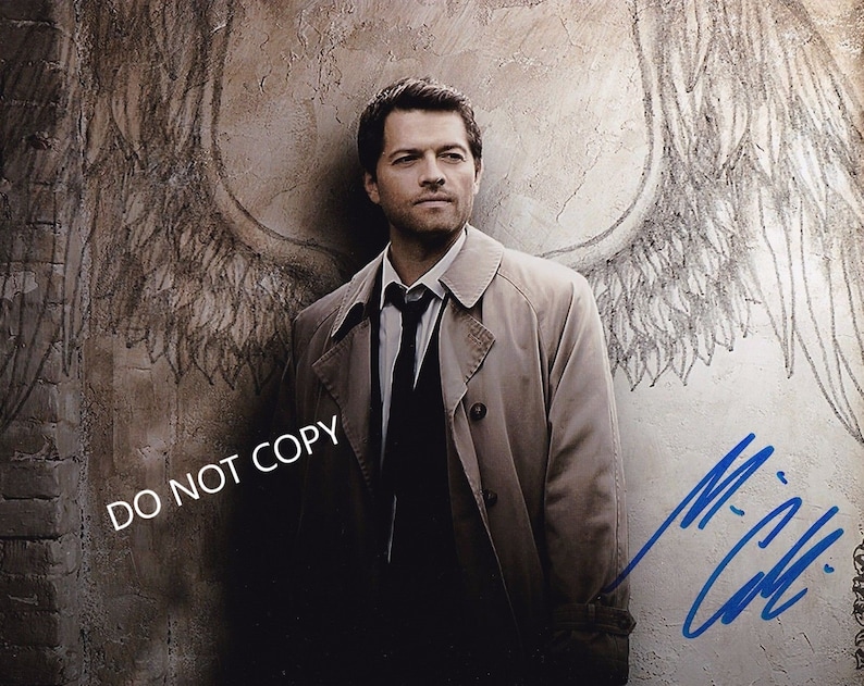 Misha Collins SUPERNATURAL 8 x10 20x25 cm Autographed Hand Signed Photo Poster painting