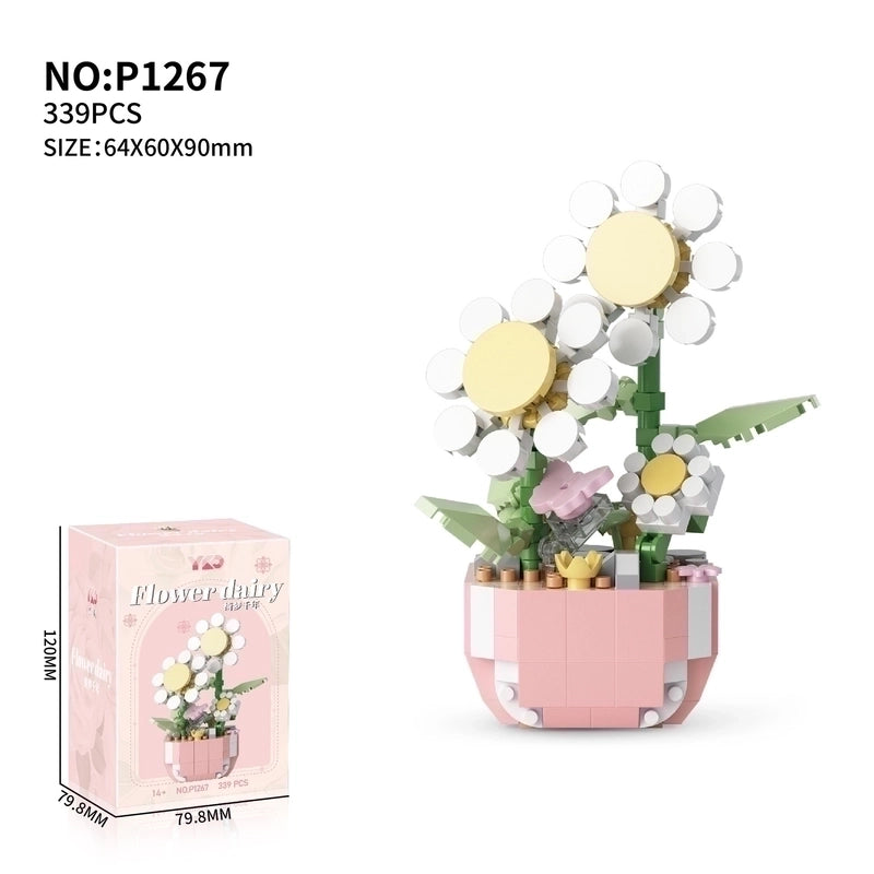 Building Toys Flower Plastic Toys