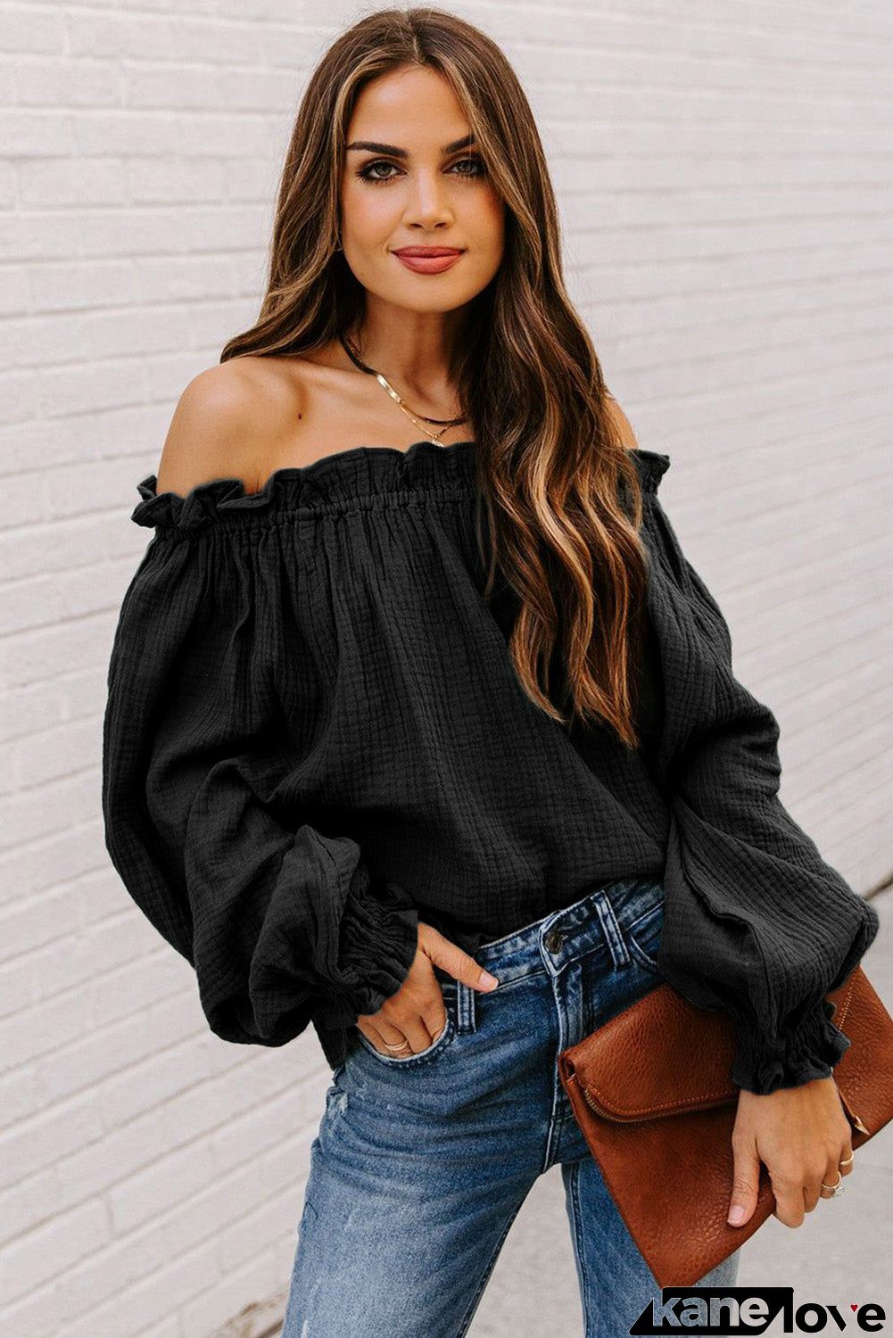 Off-the-shoulder Ruffle Top