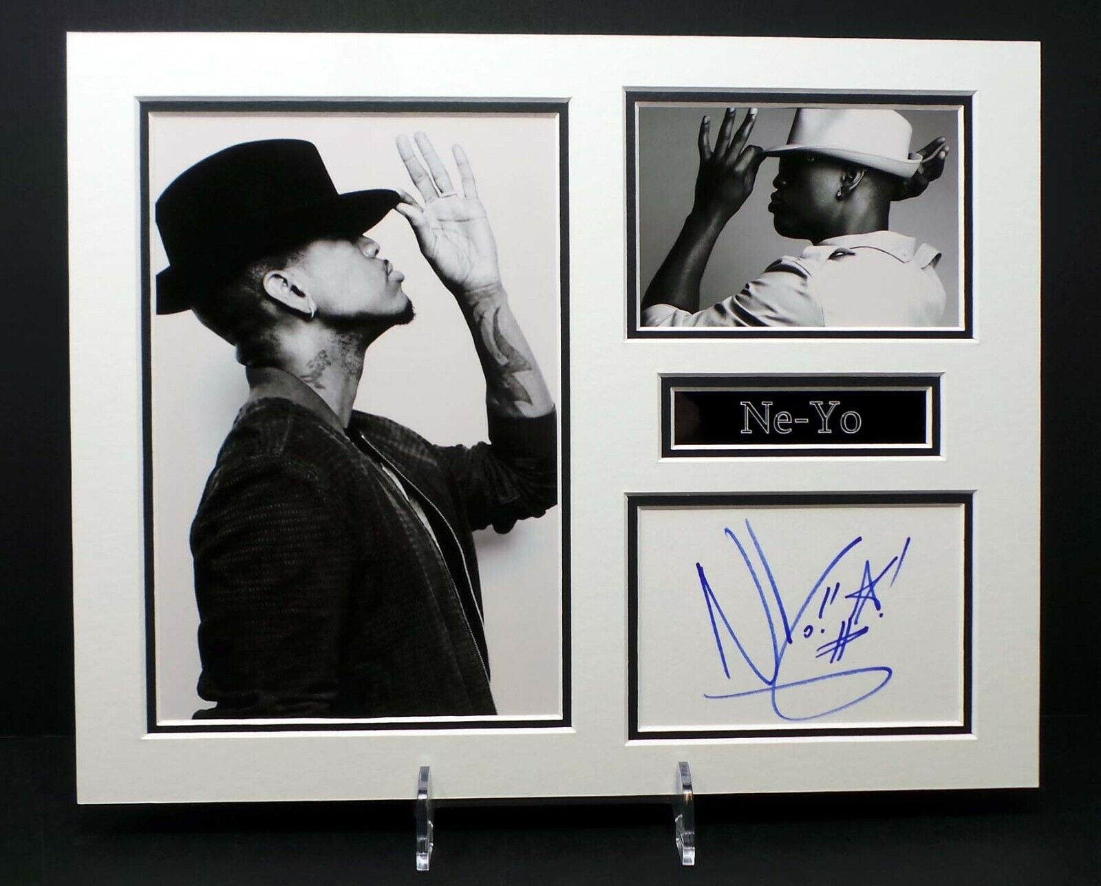 NE-YO American Singer Actor Producer Signed Mounted Photo Poster painting Display 3 AFTAL RD COA