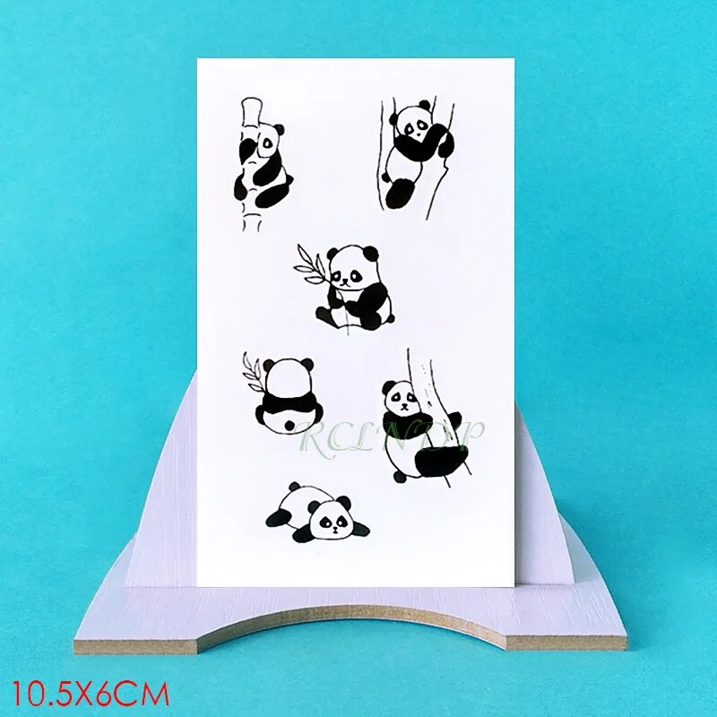 Waterproof Temporary Tattoo Sticker moon lovely rabbit snake panda animals tatto flash tatoocartoon fake tattoos for men women
