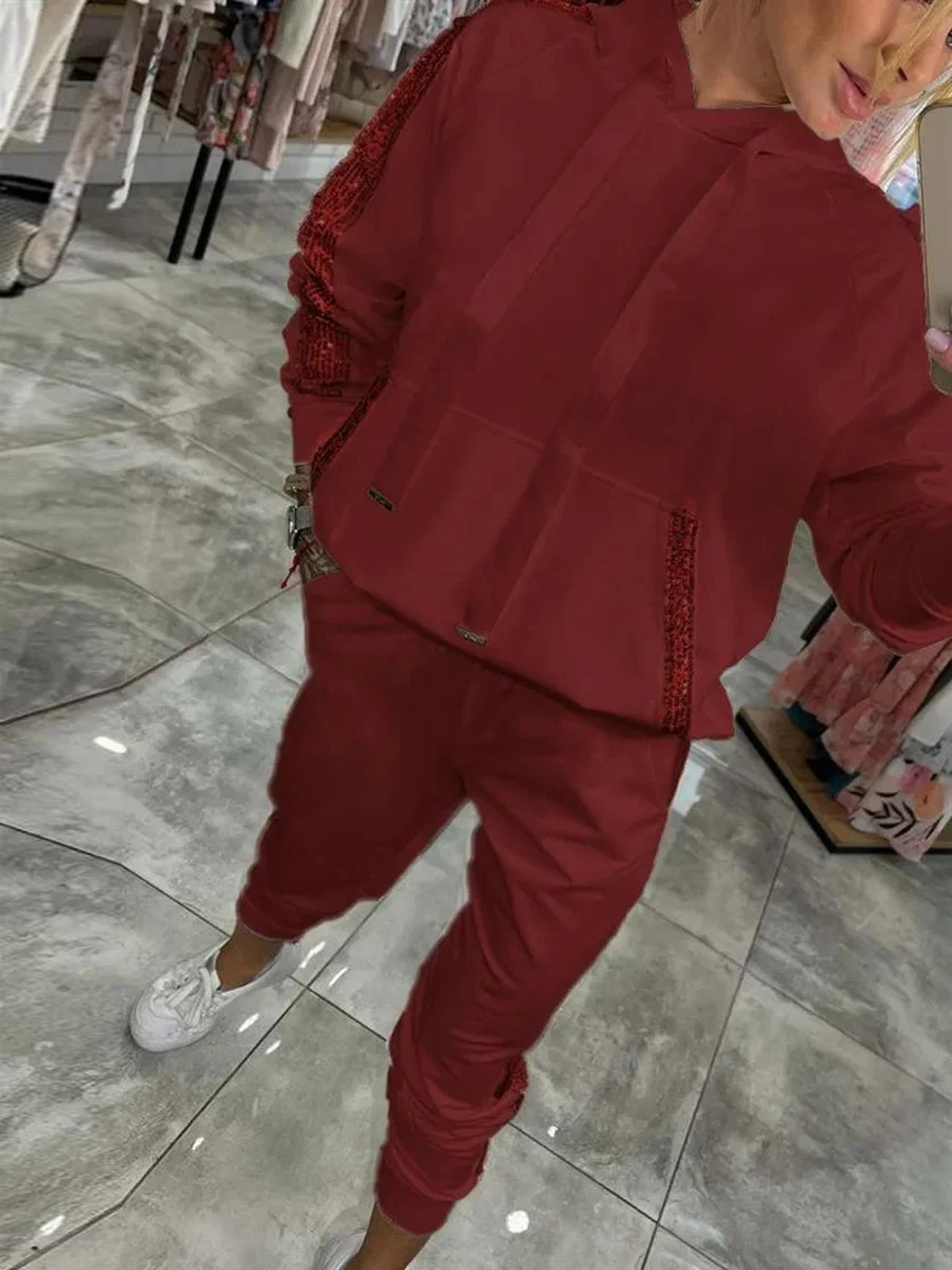 Athvotar Athvotar And Autumn 2025 Spring And Autumn Fashion Sleeker Pocket Sports Hoodie Kit