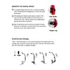 Anti-Fog Goggles Diving Mask Snorkeling Breath Tube Set for Adult (Black M)