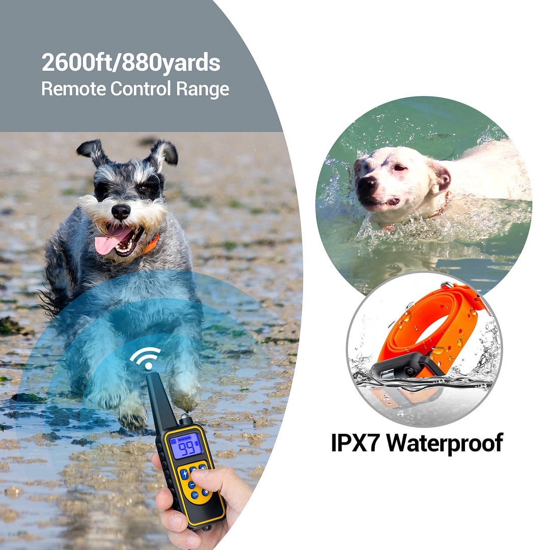 BEBANG Dog Training Collars, Dog Shock Collar with Remote 2600 feet, 4