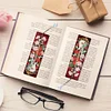 4Pcs Special Shape Flower Bass 5D DIY Diamond Painting Bookmark for Book Lovers