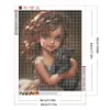 Diamond Painting-DIY Full Round Drill Sweet Cool Girl(40x50cm)
