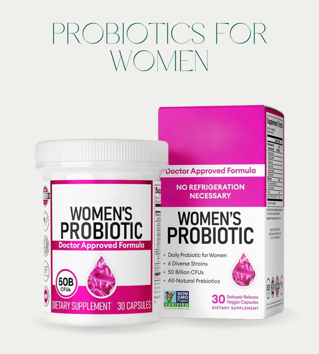 Probiotics for Women – PH Balance, Digestive & UT Support – 50 Billion CFU – 1 PC