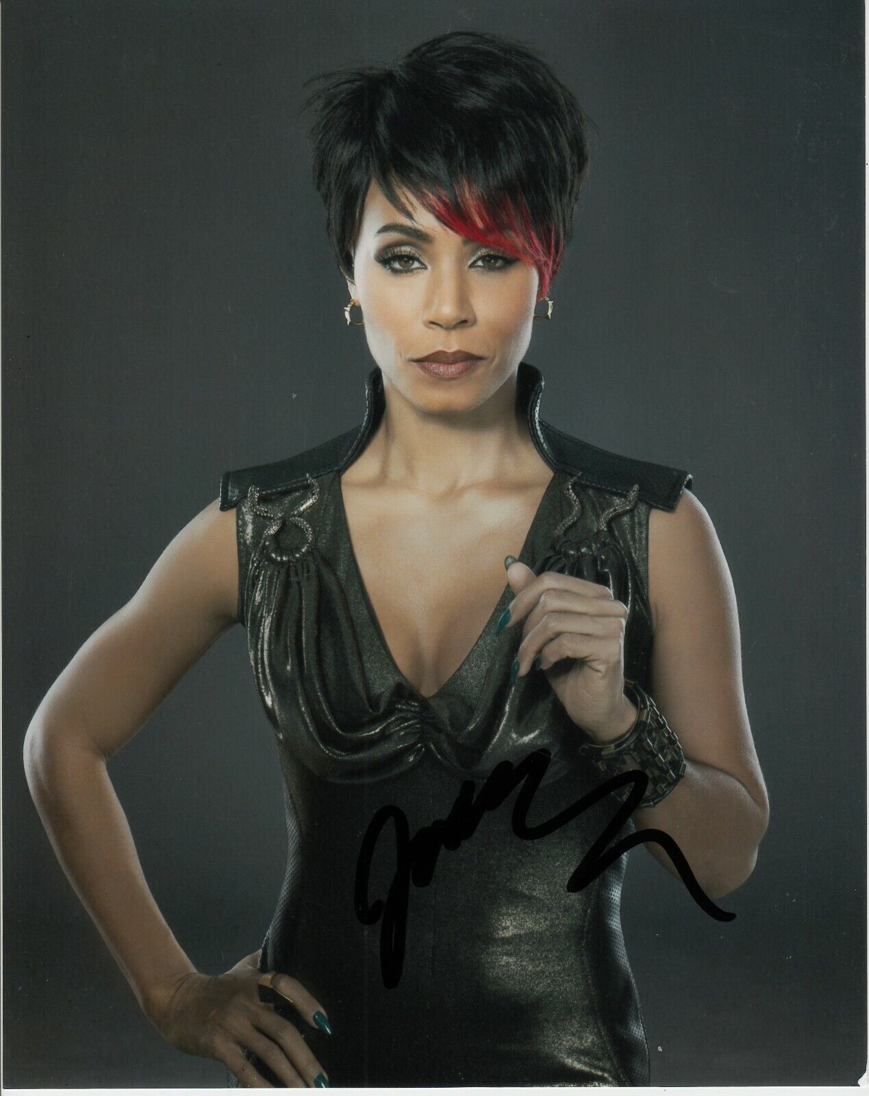 JADA PINKETT SMITH SIGNED GOTHAM Photo Poster painting UACC REG 242 (5)