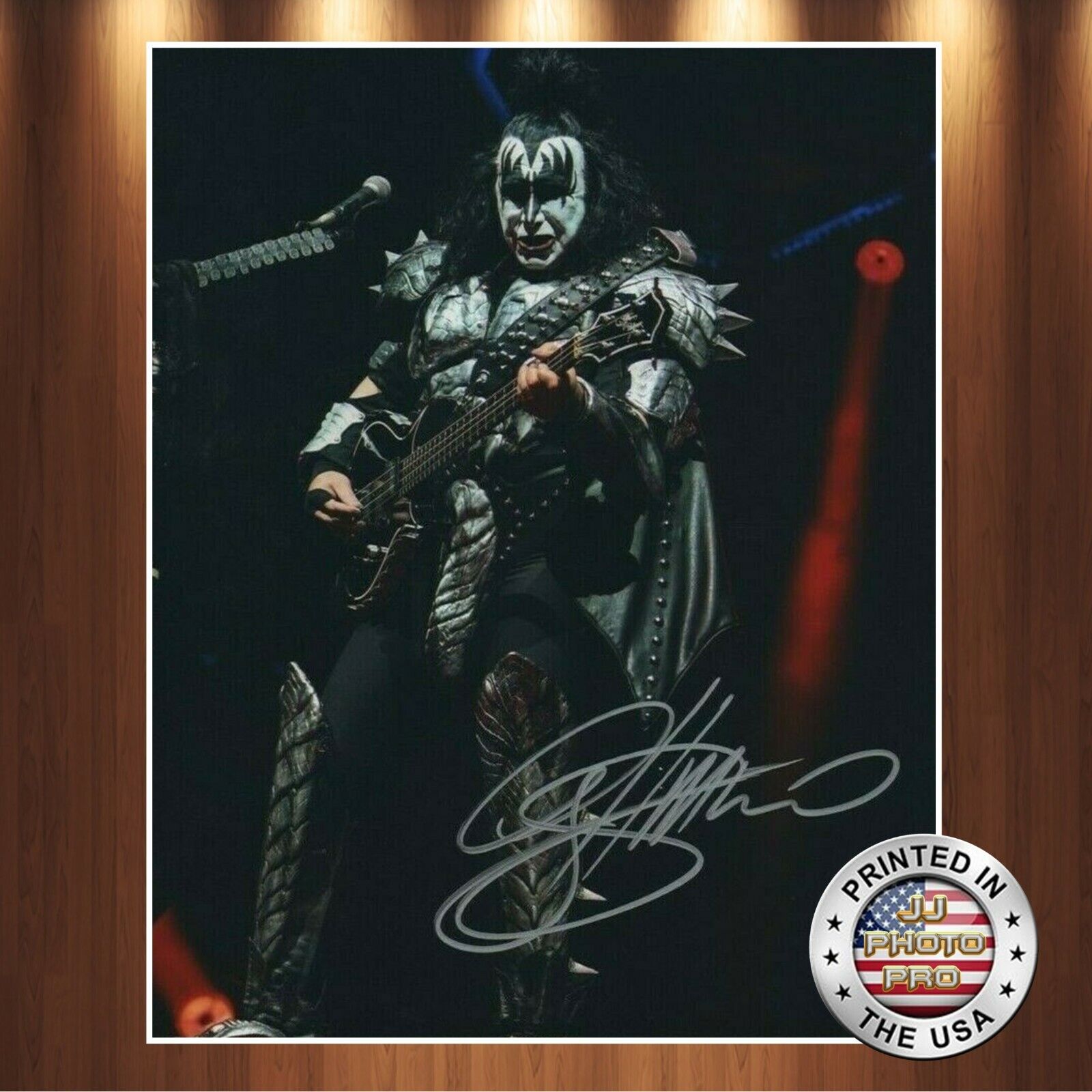 Gene Simmons Autographed Signed 8x10 Photo Poster painting (Kiss) REPRINT