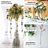 Set of 2 | 28" Tall Clear Reversible Clarinet Glass Trumpet Vases