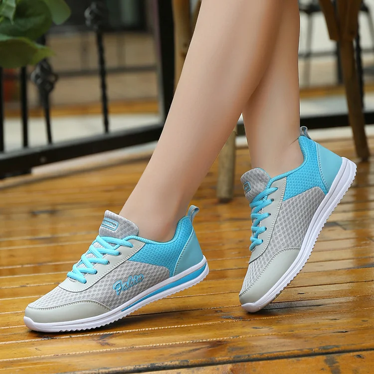 Women's Orthopedic Mesh Breathable Casual Sneakers Lace Up Tennis Shoes  Stunahome.com