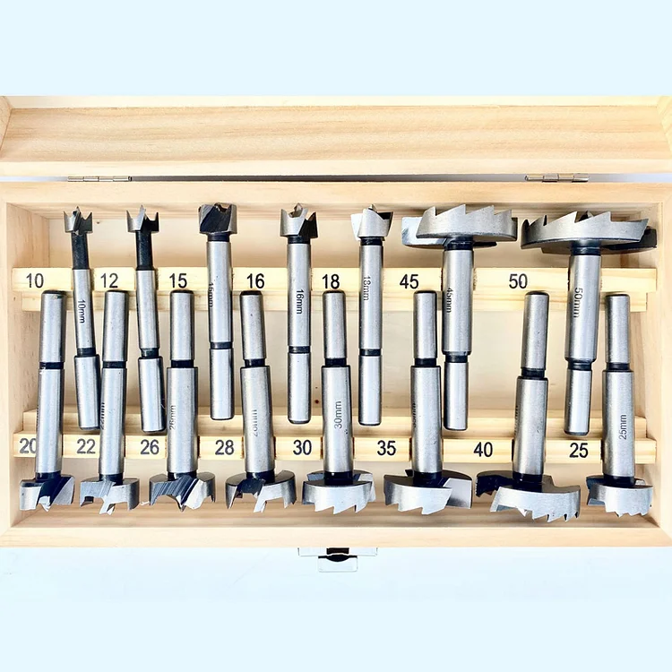 Forstner Bit Set with Round Shank for Wood
