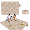 Picnic Blanket Foldable Beach Mat Picnic Mat for Camping Travel Park (Rain)