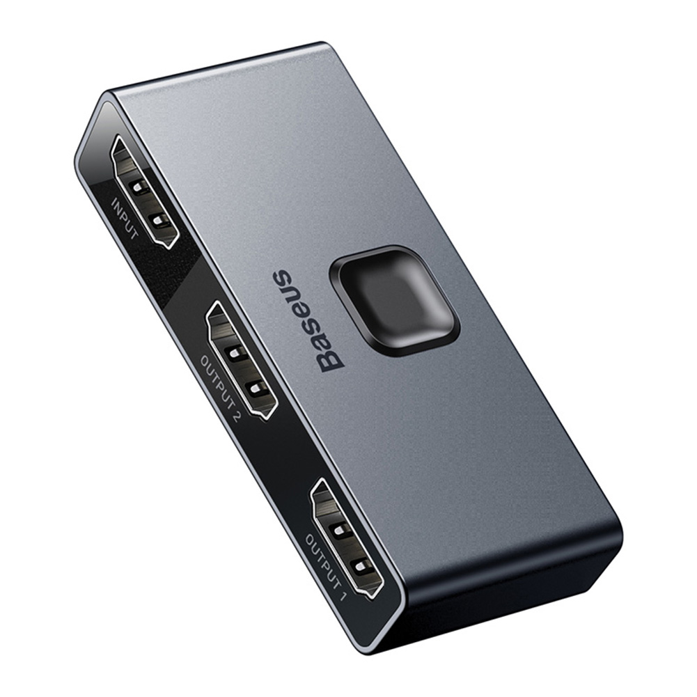 

Baseus Matrix Bi-Directional 4K HDMI-compatible Switch 2x1 1x2 HDMI-compatible Switcher Splitter, 501 Original