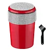 Car Ashtray with Lid Auto Ashtray Double Hole Flip Ashtray for Car Travel Agency