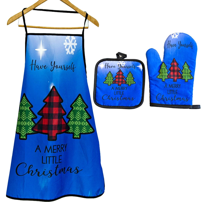 Christmas Vacation Tie Dye Polyester Apron 1 Set