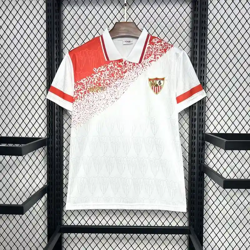 Retro 1993-94 Sevilla FC Soccer Jersey Home