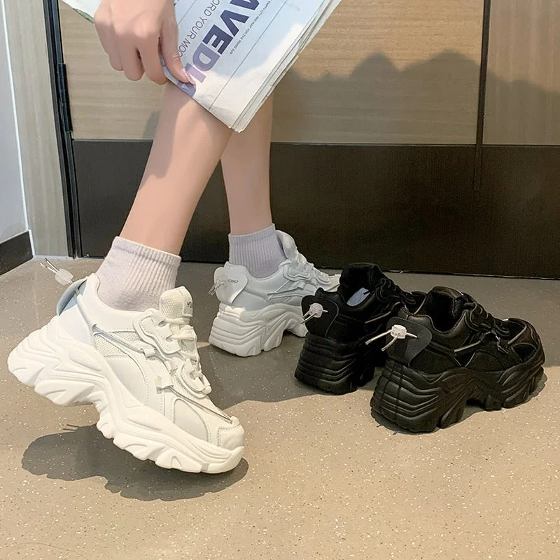 Brand Design Trendy White Women Dad Shoes Summer Chunky Sneakers Platform Casual Shoes Fashion Women's Sneakers Classic Trainers