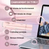 Tondeuse &agrave; cheveux &eacute;lectrique &eacute;tanche et rechargeable &agrave; double t&ecirc;te