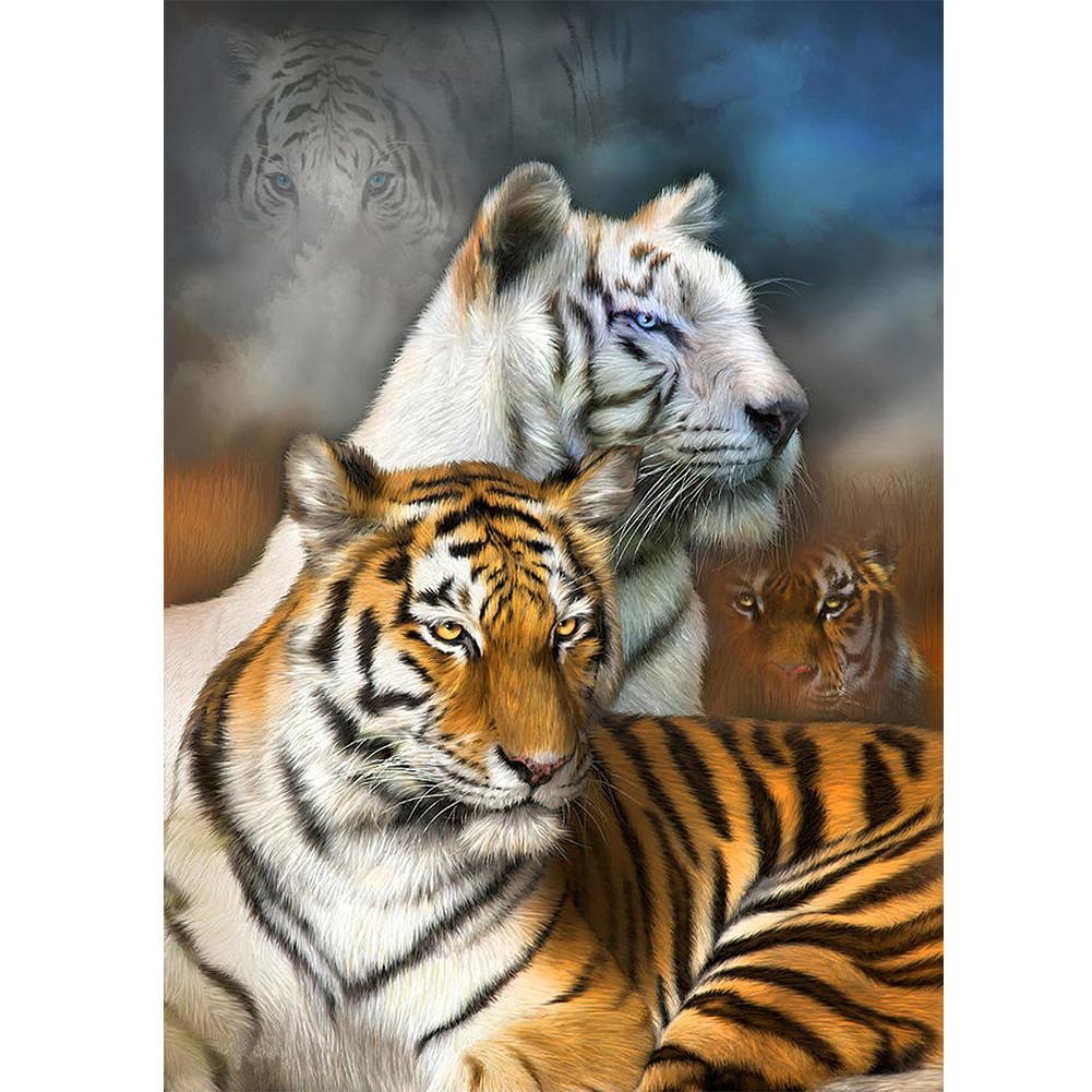 

40*30CM - Cute Animals - Round Drill Diamond Painting, 501 Original