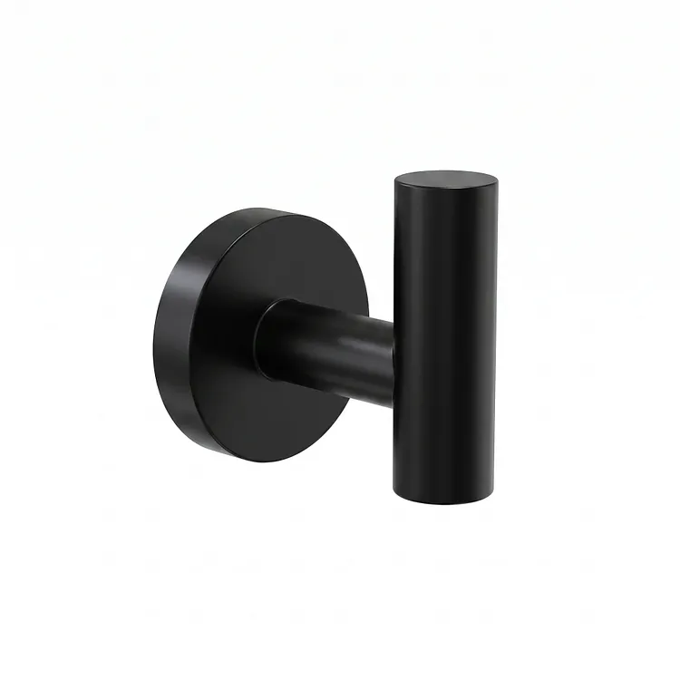 EVERSTEIN Modern Wall-Mounted Robe Hook Matte Black