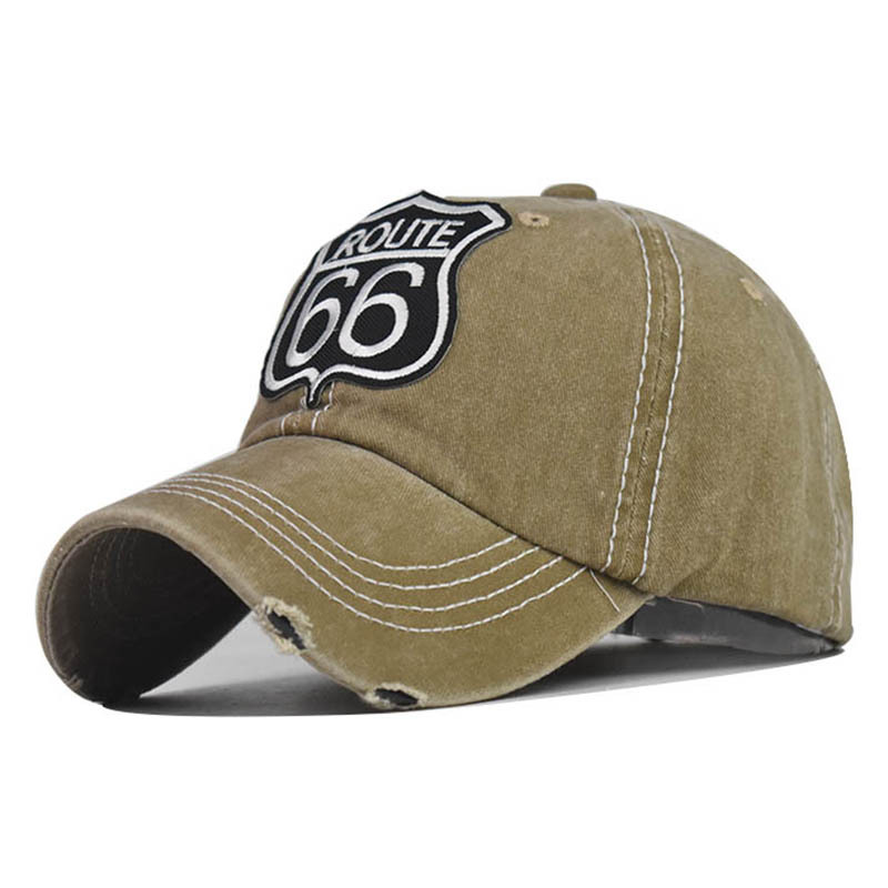Outdoor ROUTE66 Alphabet Embroidery Baseball Cap
