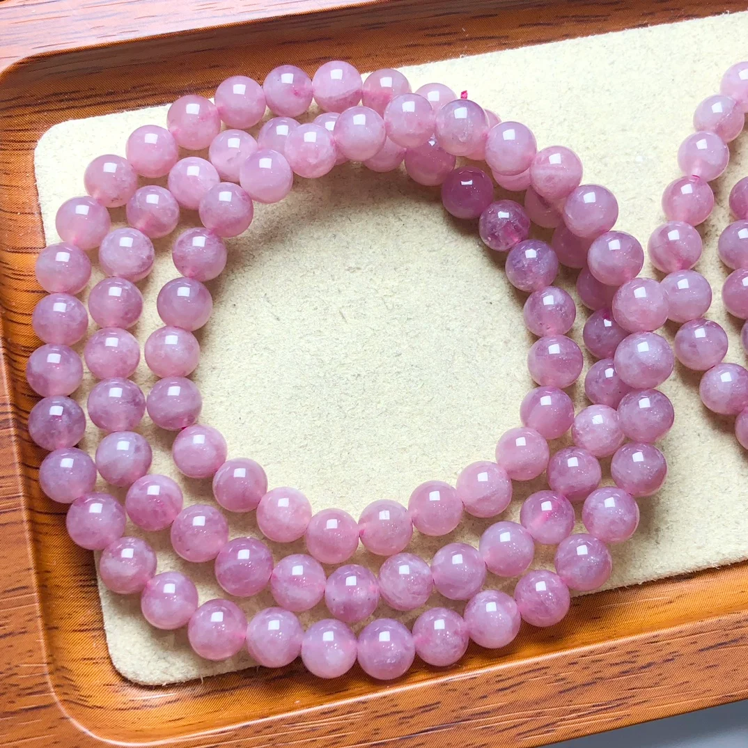 Multi Circle Rose Quartz Bracelet