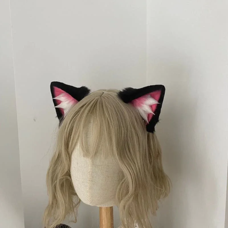 King Of Glory Kawaii Angela Neko Black Cat Ears Cosplay ON188