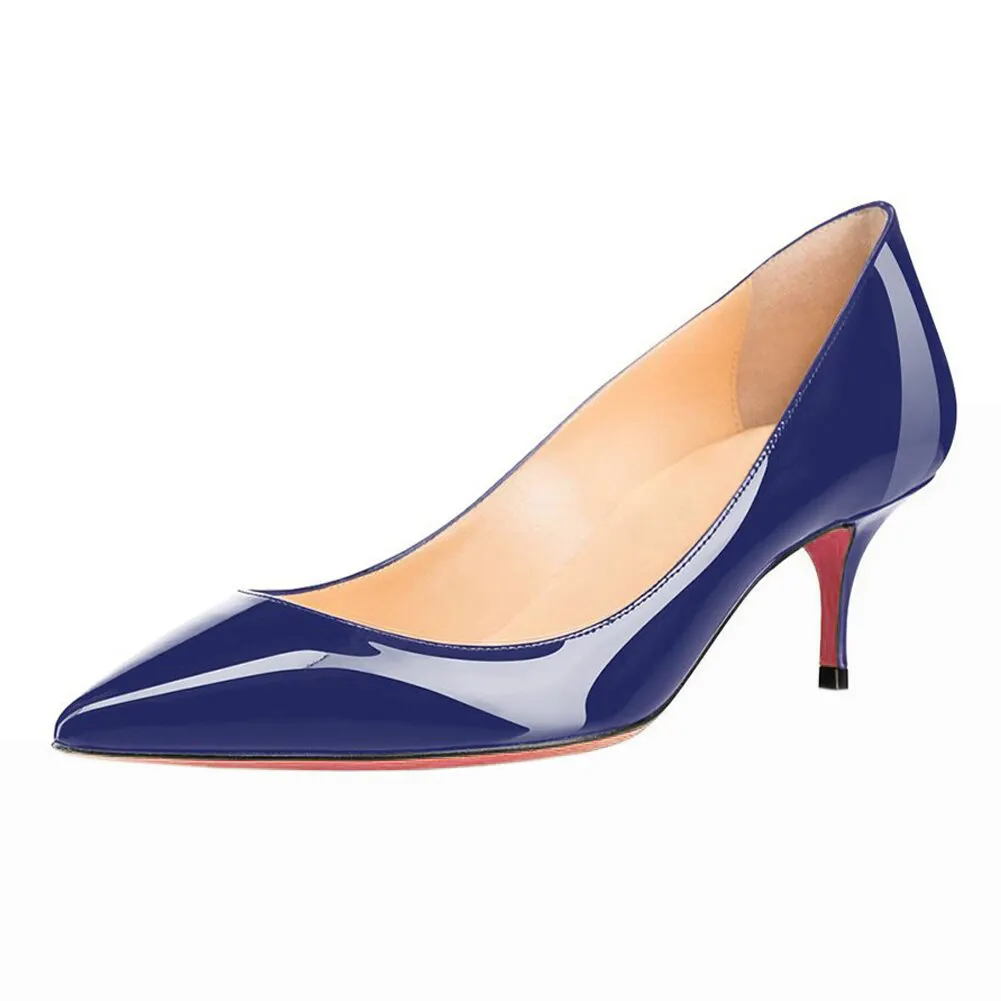 60mm Kitten Red Soles Summer Daily Pumps Patent-vocosishoes