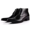 Stylish Mens Lace Up Leather Ankle Dress Boots