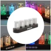 Imitation Nixie tube RGB Creative Clock 16 Million Colors, LED Light Gaming Computer Desktop Technology Ornaments Electronic DIY Digital Creativity
