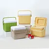 6L Camping Cooler Box Insulated Ice Chest Portable Ice Bucket for Outdoor Use