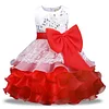 Kid Girl Dresses Sleeveless Lace Bowknot Flower Princess Dress
