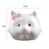[US Local Warehouse] Cat Ceramic Succulent Pot Bonsai Container Resin with Drain Hole for Home Office