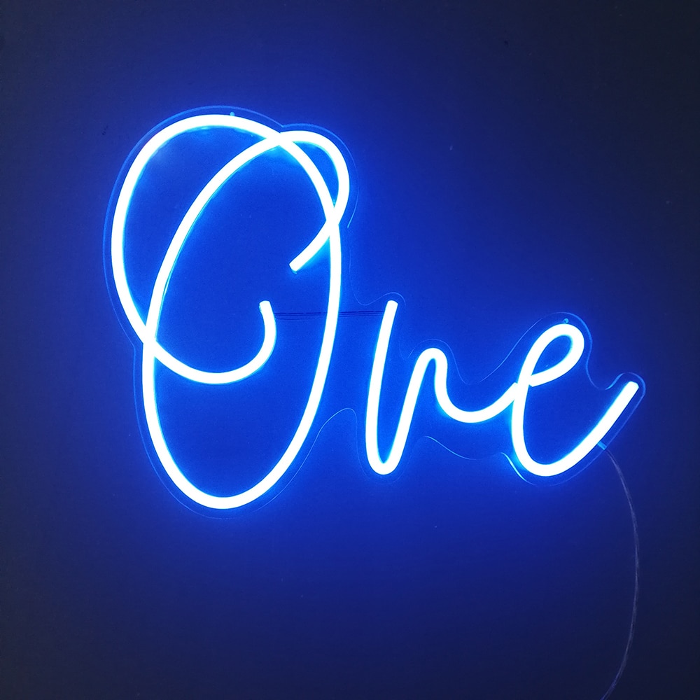 

Number One - Led Neon Light Sign, 501 Original