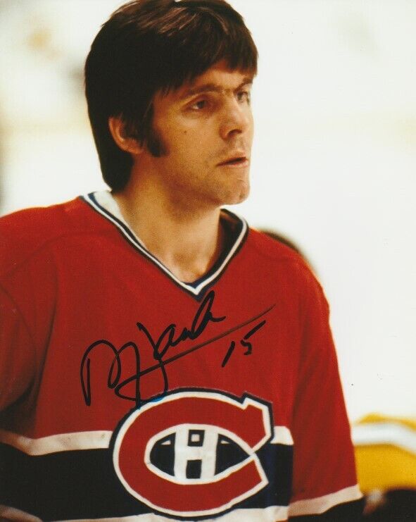 VINTAGE REJEAN HOULE SIGNED MONTREAL CANADIENS 8x10 Photo Poster painting! Autograph