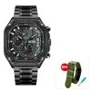 New square watch fashion trendy men's large dial retro watch