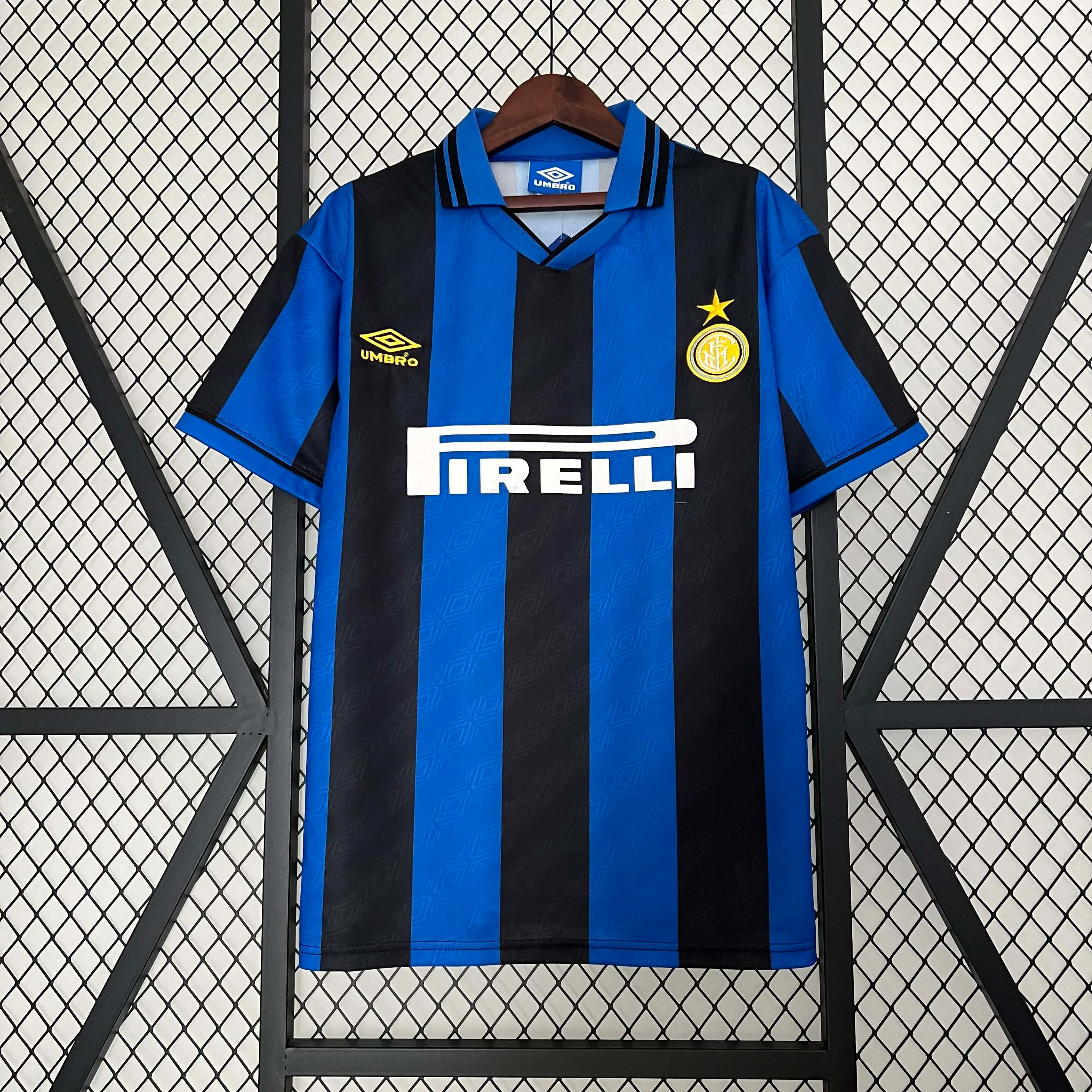 1995-1996 Retro Inter Milan Home Football Shirt 1:1 Thai Quality