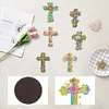6Pcs Kreuz - 5d DIY Handwerk Aufkleber Magnet