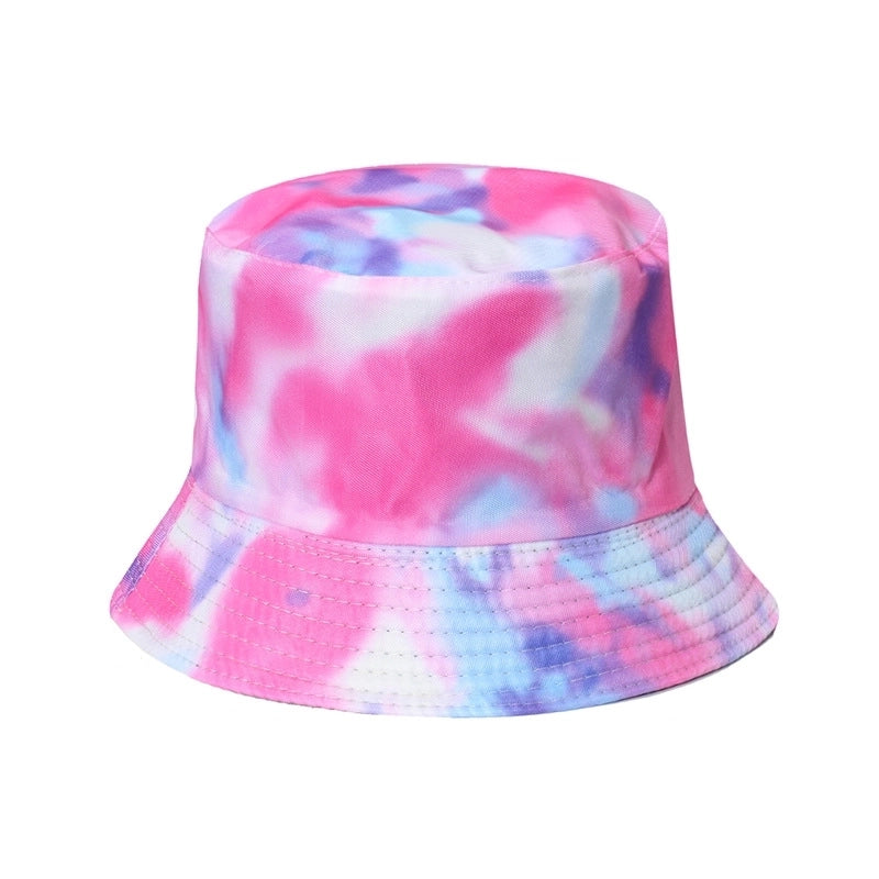 Women’s Hip-hop Bear Printing Flat Eaves Bucket Hat