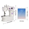 Mini Sewing Machine Electric Sewing Machine Portable Sewing Kit with Thread Dual Speed Double Thread