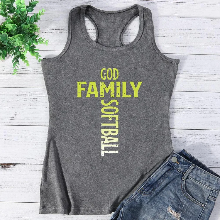 Funny Favorite Softball Vest Top-Annaletters