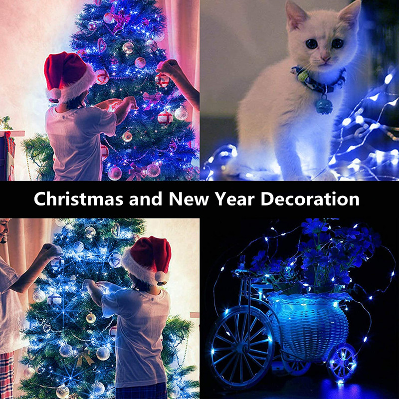 Tegooe LED Copper Wire Fairy String Lights - Battery Operated Decorative Lighting
