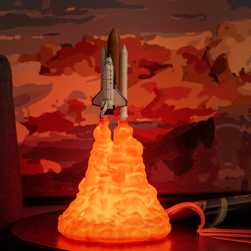3D Print Rocket Lamp, Space Shuttle Lamp Night Light  for Home , Office ,Kids Birthday Gifts、14413221362536236236、sdecorshop