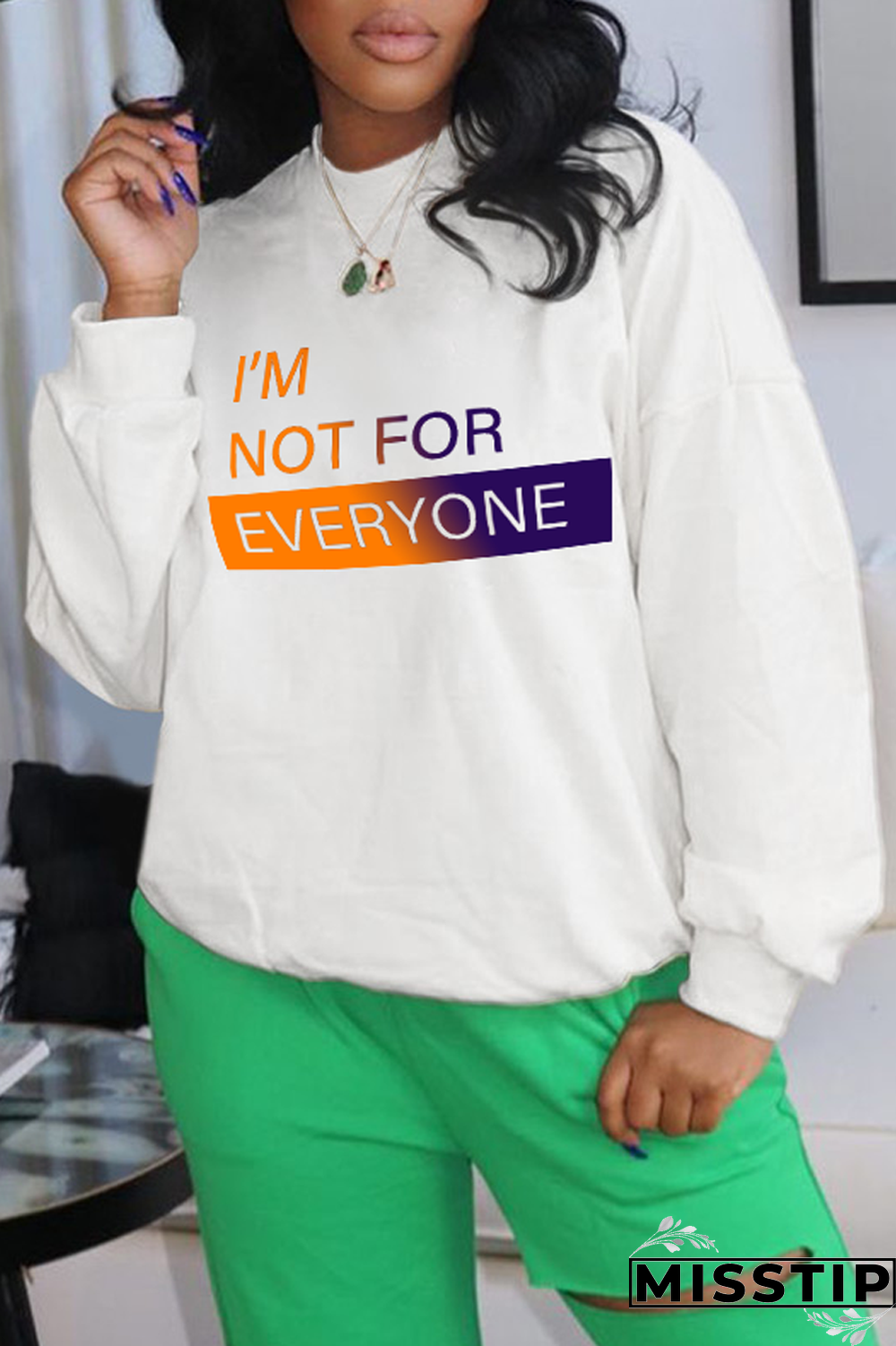 Black Casual Daily Gradual Change Print Patchwork O Neck Tops