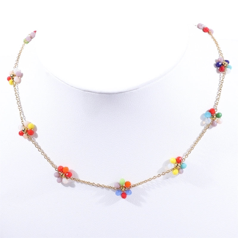 Sweet Flower Titanium Steel Bracelets In Bulk